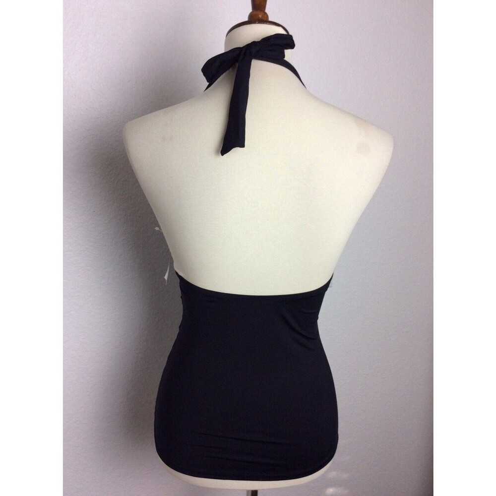 Lauren Ralph Lauren Swim Tankini Halter Plunge Swimwear - Picture 8 of 9